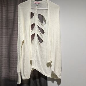 Open back cardigan